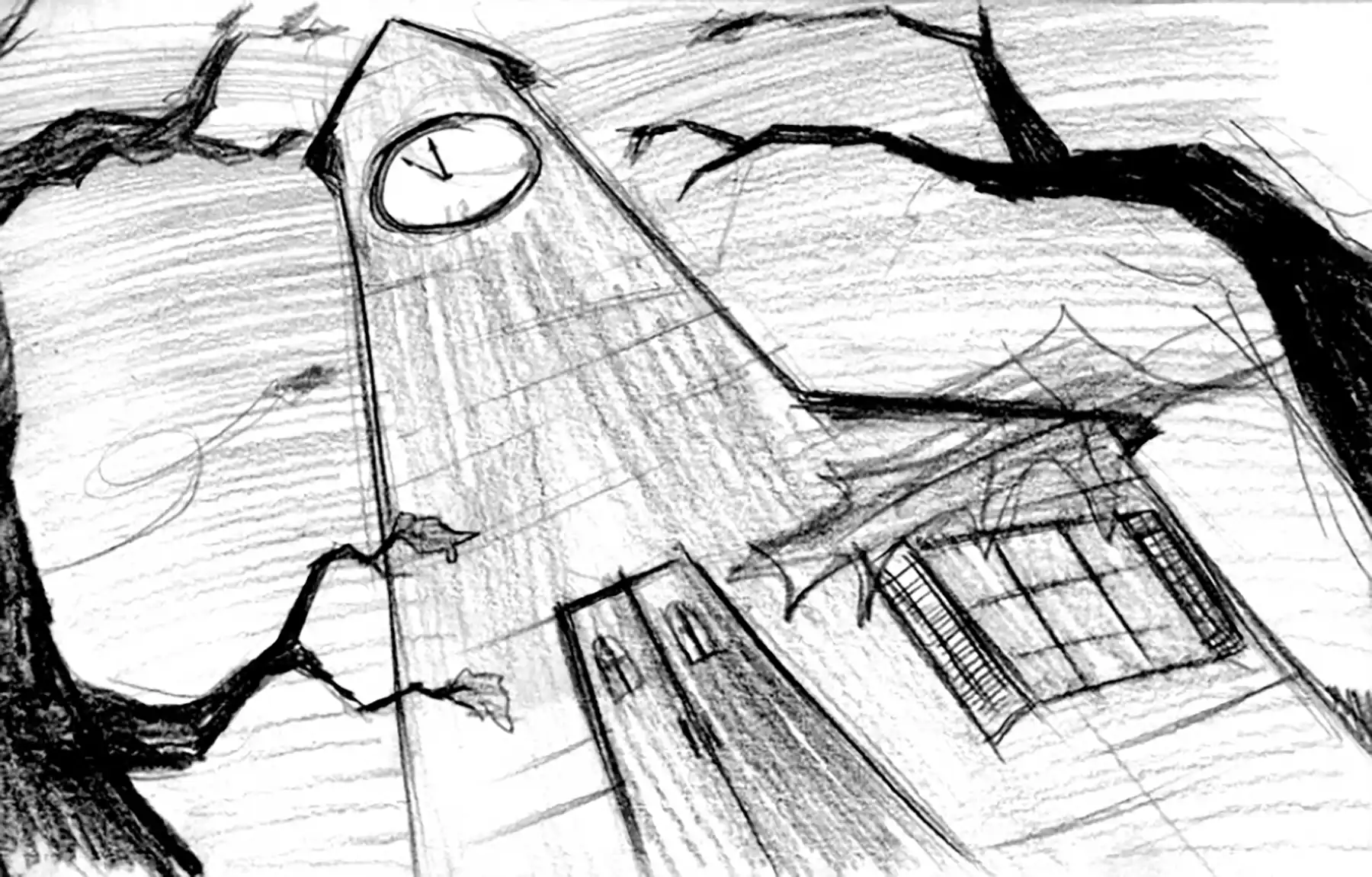 a towering clocktower